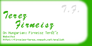 terez firneisz business card